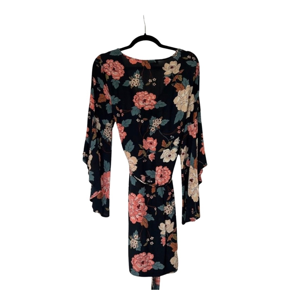 Billabong Always Love Floral Long Sleeve Dress, Size S - Picture 5 of 7